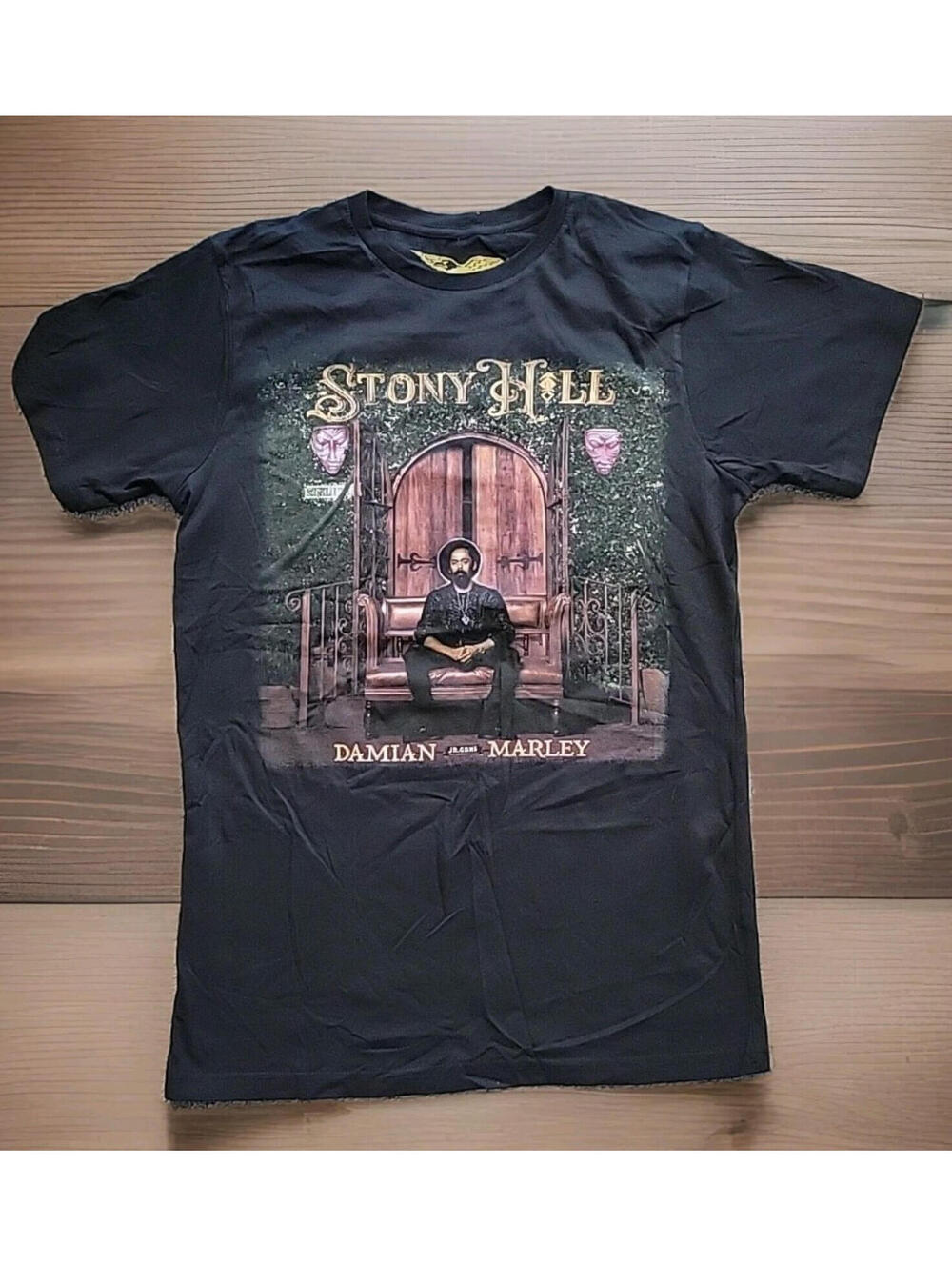 Men's Damien Marley Stony Hill Tour T-shirt Tee Small Black (050)